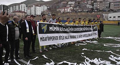 Bitlis'te bölgesel amatör maçta olaylar çıktı