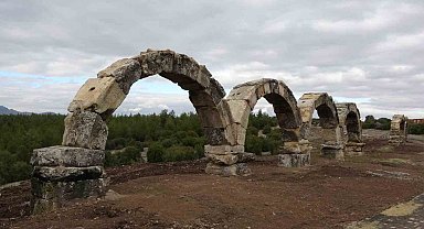 Blaundus Antik Kenti'nde 5 su kemeri ayağa kaldırıldı