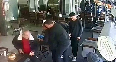 Bodrum'da dönerciden Heimlich manevrası