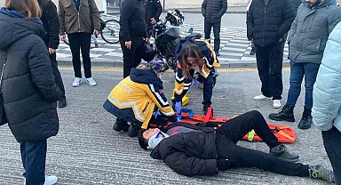 Bolu'da motosiklet otomobille çarpıştı: 1 yaralı