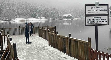 Bolu'nun incisi beyaza büründü