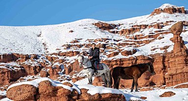 Burası Colorado değil Erzurum: İşte kırmızının beyaz ile buluştuğu yer