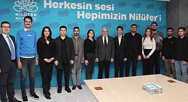 Bursa Nilüfer'de Başkan Özdemir gençleri ağırladı