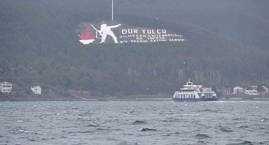 Çanakkale'de feribot seferlerine fırtına engeli