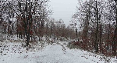 Çanakkale'nin yüksekleri beyaza büründü