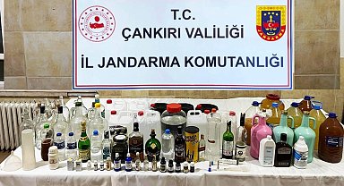 Çankırı'da yılbaşı öncesi onlarca litre kaçak alkol ele geçirildi