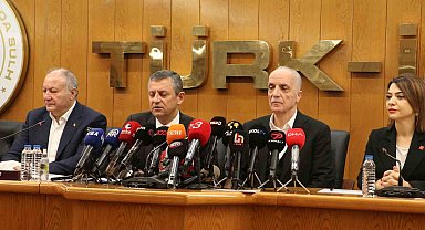 CHP Genel Başkanı Özel'den TÜRK-İŞ'e ziyaret