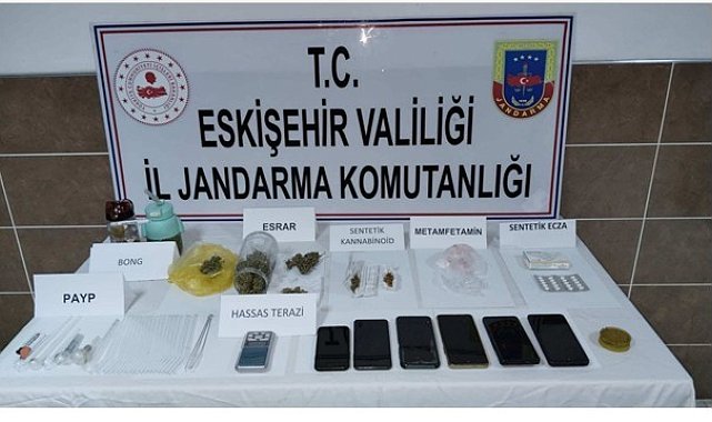Çifteler ve Beylikova'da uyuşturucu operasyonu