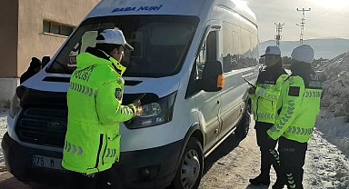 Çıldır'da öğrenci servisleri denetlendi