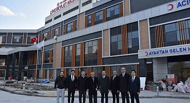 Çine Devlet Hastanesi'ndeki son çalışmalar yerinde incelendi