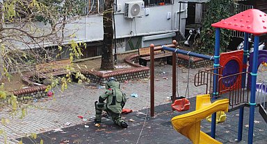 Çocuk parkında unutulan çanta, ekipleri harekete geçirdi