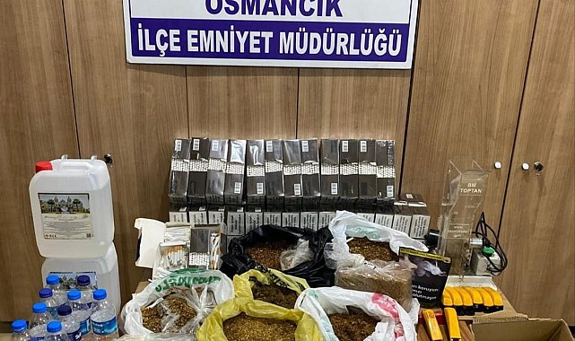 Çorum'da binlerce makaron ele geçirildi