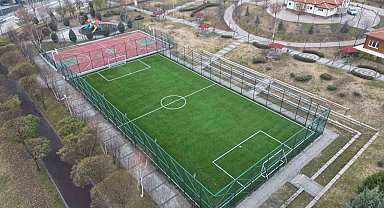 Çorum'daki semt sahalarında tadilat çalışması tamamlandı