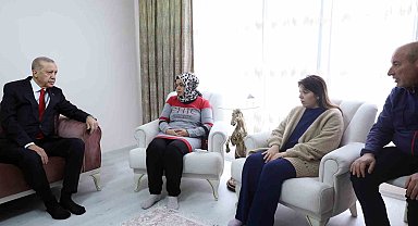Cumhurbaşkanı Erdoğan'dan patlamada ölen işçilerin ailelerine ziyaret