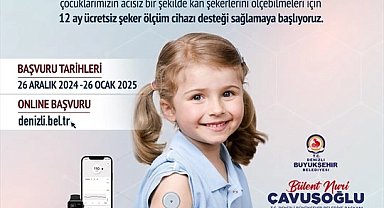 Denizli Büyükşehir'den diyabetli çocuklara cihaz desteği