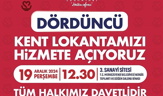 Denizli Büyükşehrin dördüncü kent lokantası hizmete açılıyor