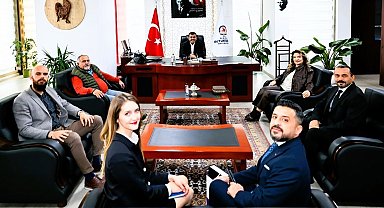 Denizli Cerrahi Hastanesi'nden Başkan Çavuşoğlu'na anlamlı ziyaret
