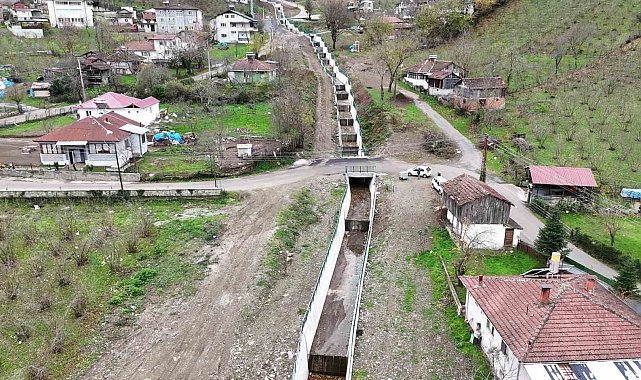 Domoz deresi ıslah edildi