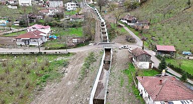 Domoz deresi ıslah edildi