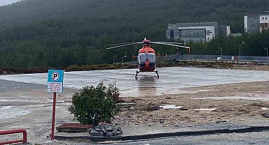 Düşen ambulans helikopterin havalandığı o anlar ortaya çıktı