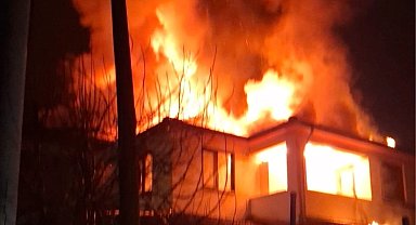 Düzce'de ev yangını!