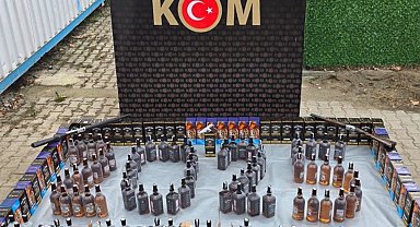 Düzce'de kaçak alkol operasyonu yapıldı