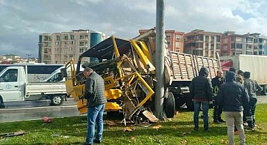Edremit Otogar Kavşağı'nda kaza