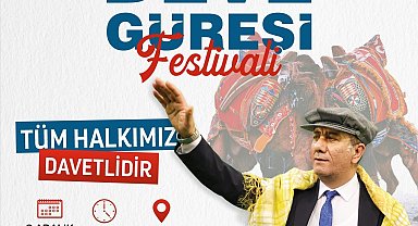 Efeler'de deve güreşi heyecanı