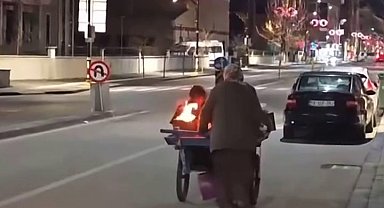 El arabası üzerinde yaktığı ateşle çocuklarını ısıtmıştı, gerçek başka çıktı