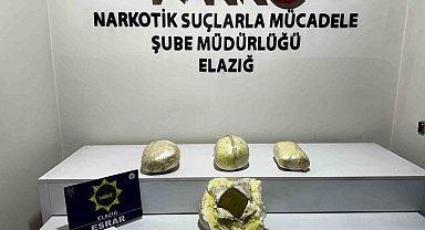 Elazığ'da 7 kilo esrar ele geçirildi: 1 gözaltı