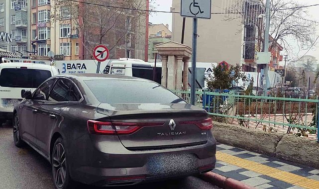 Engelli araç park yerine usulsüz park gerçekleştiren sürücülere yönelik denetim