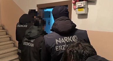 Erzincan merkezli uyuşturucu operasyonu: 9 gözaltı