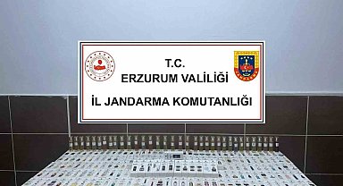 Erzurum'da gümrük kaçağı parfüm ele geçirildi