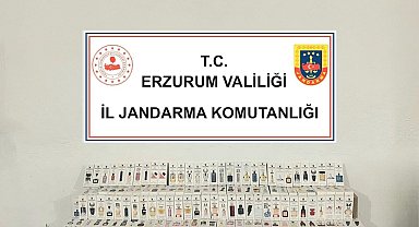 Erzurum'da gümrük kaçağı parfüm ele geçirildi