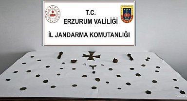 Erzurum'da Roma dönemine ait eserler ele geçirildi