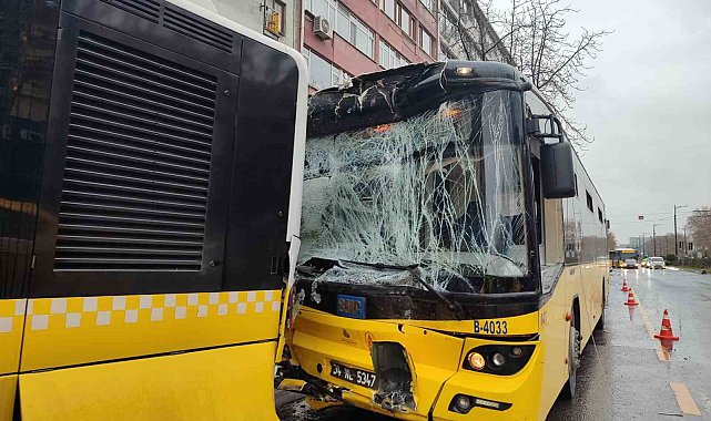 Fatih'te kaza yapan İETT otobüsleri ortalığı birbirine kattı