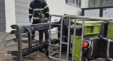 Forkliftin altında kalan işçi hayatını kaybetti