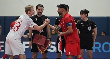 Futsal A Milli Takımı 2026 Avrupa Şampiyonası ilk maçı için ETÜ'de parkeye çıktı