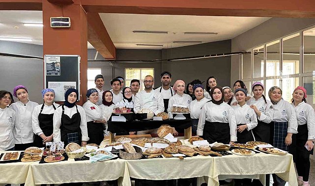Gastronomi öğrencilerinden sağlık ve sanat