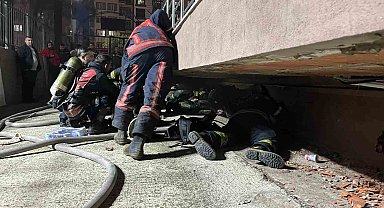 Gelinlik mağazasında yangın çıktı: Mahsur kalan 2 kişi kurtarıldı
