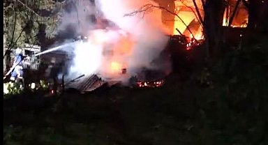 Giresun'da patlayan tüp yangına neden oldu