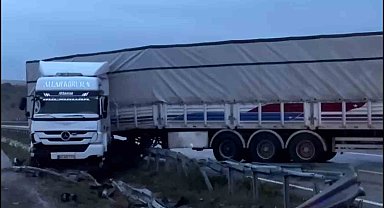 Gönen-Bandırma karayolunda tır kazası