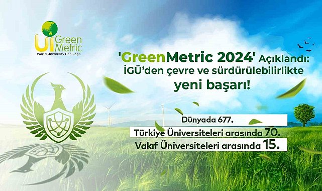 GreenMetric 2024 açıklandı: İGÜ'den çevre ve sürdürülebilirlikte yeni başarı