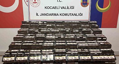 Gümrük kaçağı 90 bin makaron ele geçirildi