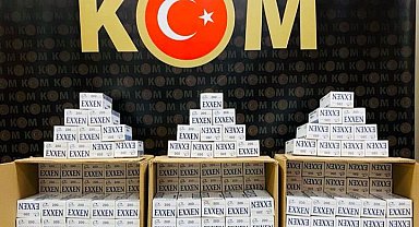Gümüşhane'de 60 bin kaçak makaron ele geçirildi