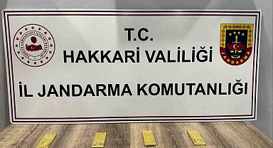 Hakkari'de 4 kilo külçe altın ele geçirildi
