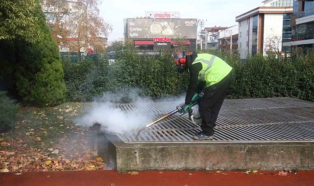 Haşerelerin üremesini önlemek amacıyla ilaçlama yapılıyor