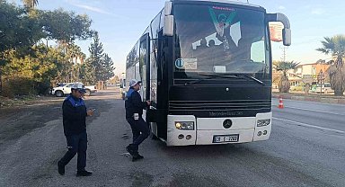 Hatay'da toplu ulaşım araçlarında sıkı denetim