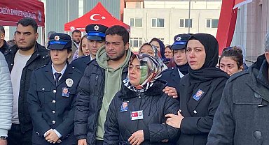 Hayatını kaybeden polis için tören düzenledi