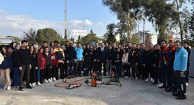 İl Sağlık Müdürü Eser eğitim ve tatbikat alanını ziyaret etti